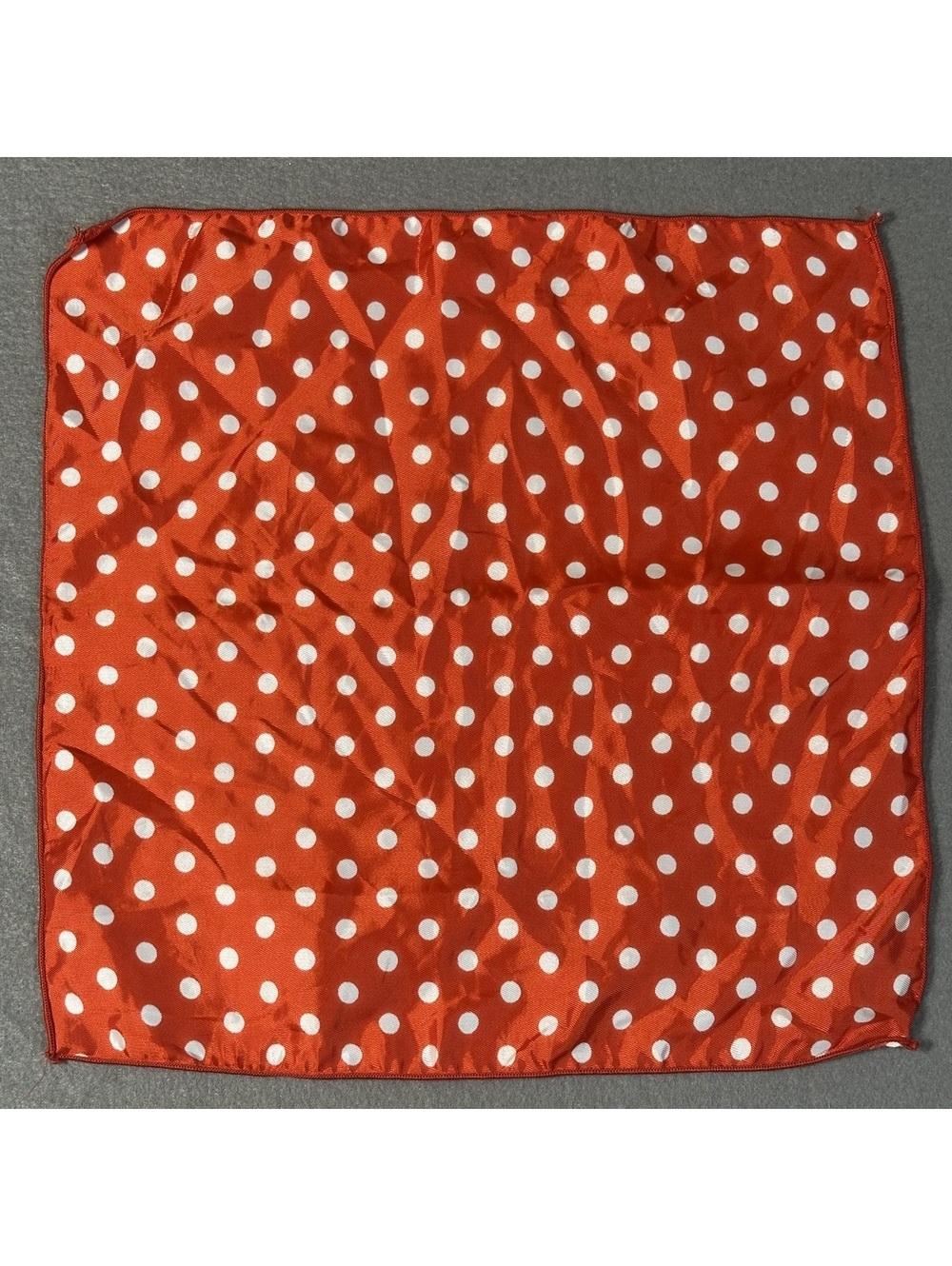 Polka Dot Red and White Square Scarf